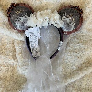 Disney Constance Hatchaway ears with mesh vail